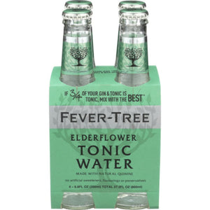 Fever Tree - Elderflower Tonic Water, 27.2 fl oz | Pack of 6