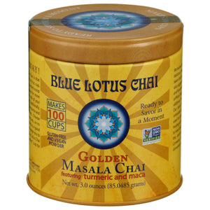 Blue Lotus Chai - Masala Golden Chai, 3 oz | Pack of 6