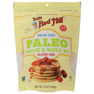 Bob's Red Mill - Pancake & Waffle Mix Paleo Gluten-Free, 13 Oz | Pack of 4