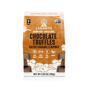 LAKANTO Truffles Chocolate Salt Caramel Flavored, 3.63 oz
| Pack of 10