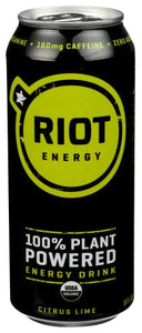 Riot Energy, Citrus Plant Based Energy Drink, 16 oz
| Pack of 12