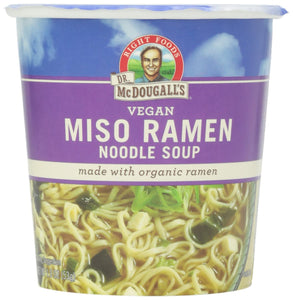 Dr. McDougall's Vegan Miso Ramen Noodle Soup 1.9 Oz
| Pack of 6