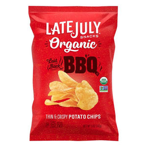 Late July Thin & Crispy Potato Chips BBQ 5.5 Oz
| Pack of 12