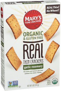 Mary's Gone Crackers - Garlic Rosemary Crackers, 5oz
| Pack of 6