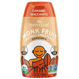 Sweetleaf - Monk Fruit Organic Liquid Sweetener (Squeezable), 1.7oz | Various Flavors