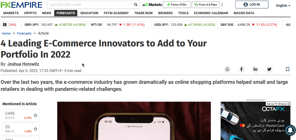 4 Leading E-Commerce Innovators to Add to Your Portfolio In 2022