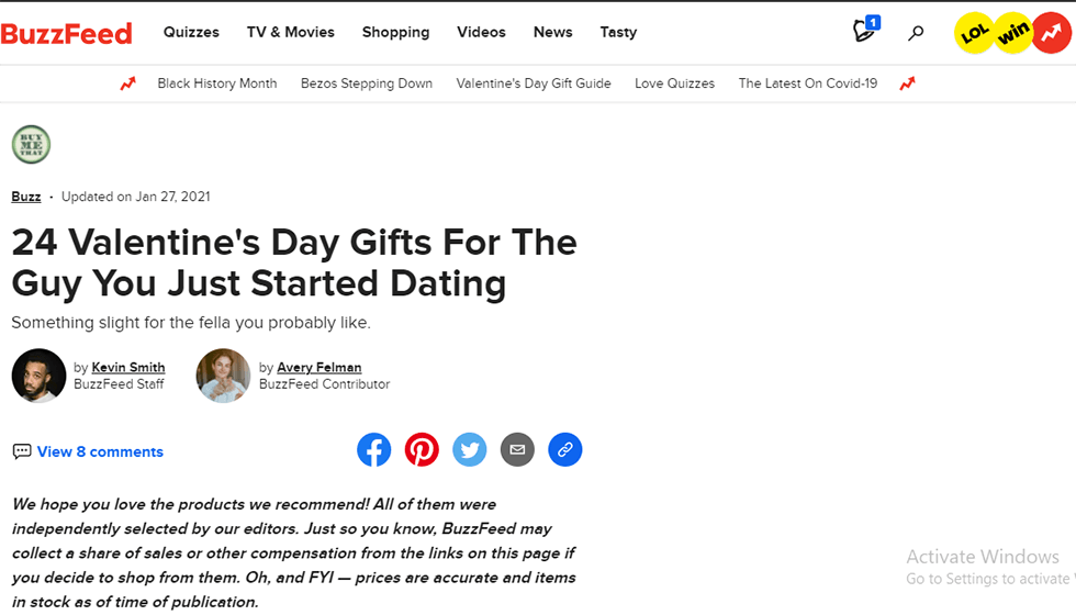 24 Valentine's Day Gifts For The Guy You Just Started Dating