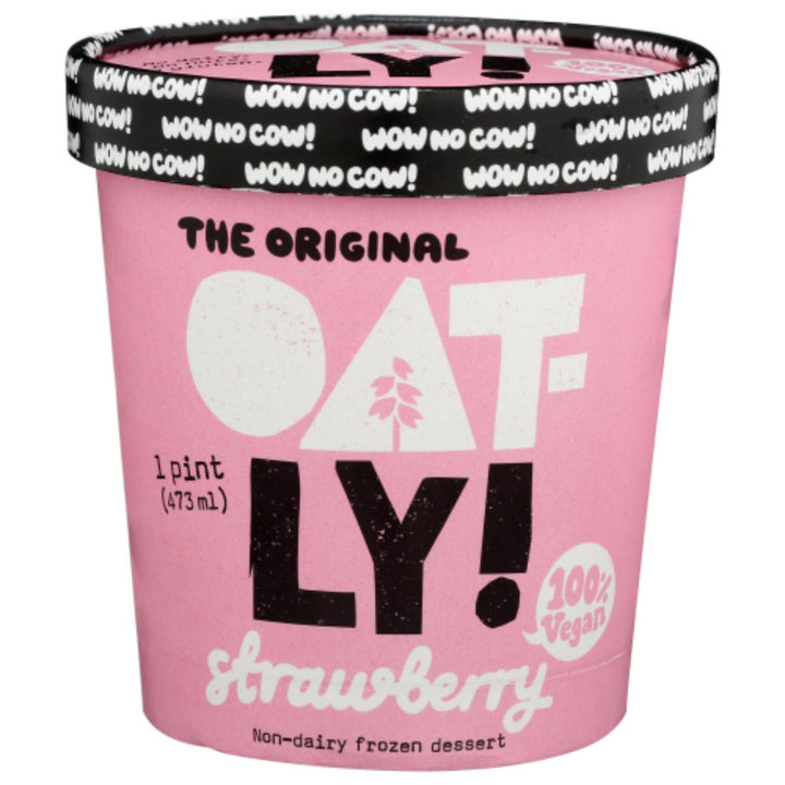 Oatly - Ice Cream Strawberry Non-Dairy, 1 Pt | Pack of 8