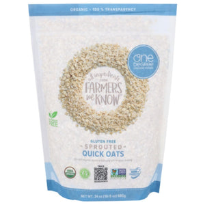 One Degree - Organic Foods Organic Quick Oats Sprouted, 24 Oz