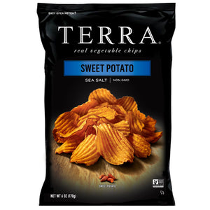 Terra Chips - Sweet Potato Sea Salt Chips, 5 oz | Pack of 12