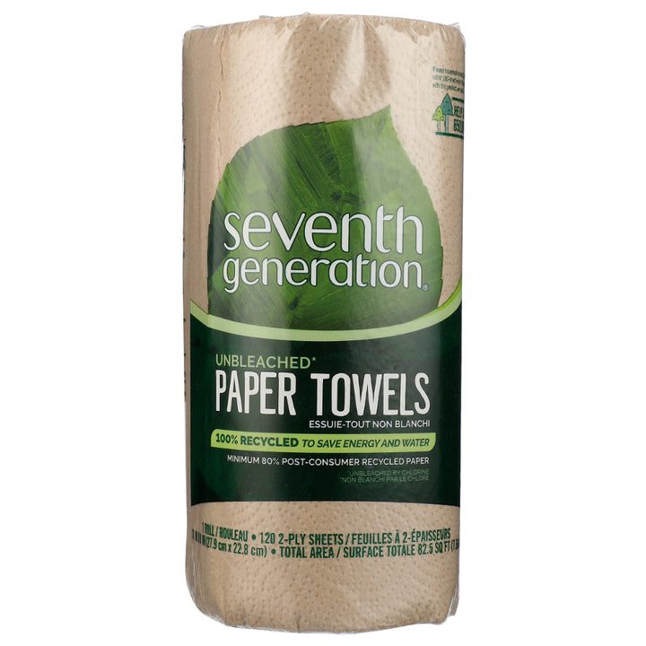 SEVENTH GENERATION - Unbleached Paper Towels Rolls 1EA ( Pack of 30)