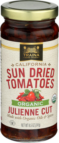 The Traina - Sun-Dried Julienne Tomatoes in Oil, 8.5 Oz | Pack of 12