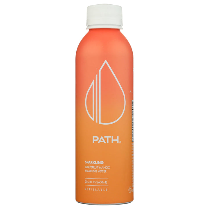 PATHWATER - Grapefruit Mango Sparkling Water, 20.3 Fl Oz | Pack of 12