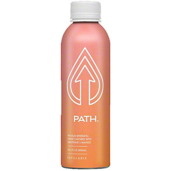 PATHWATER - Grapefruit Mango Sparkling Water, 20.3 Fl Oz | Pack of 12