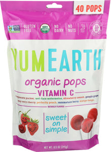 YumEarth - Pops Vit C Family Bag 8.5 Oz - Pack Of 12