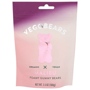 Vegobears - Gummy Bears Cherry Raspberry 3.5OZ ( Pack of 10)