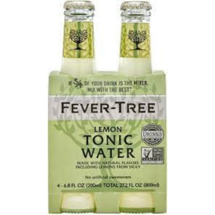 Fever Tree - Lemon Tonic 4 Pack, 27.2 fl oz | Pack of 6