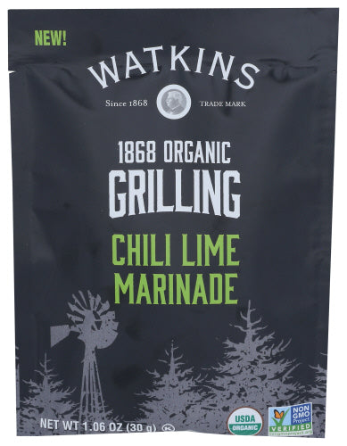 Watkins Marinade Chili Lime Organic, 1.06 Oz - Pack Of 12