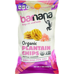 BARNANA - Organic Plantain Scoops Himalayan Pink Salt 5OZ ( Pack of 6)