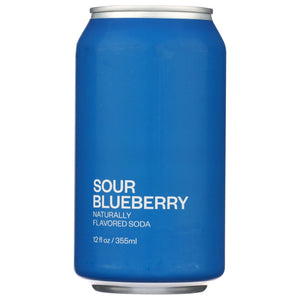 United Sodas of America - Sour Blueberry Soda, 12 fl oz | Pack of 12