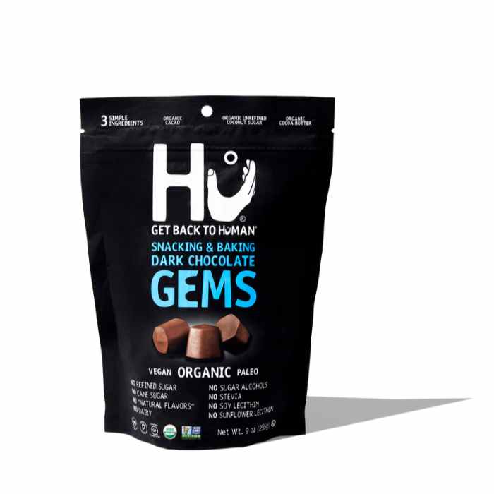 HU - Dark Snack Gems Chocolate 9OZ ( Pack of 6)