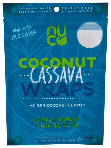 Nuco - Wraps - Coconut Cassava, 1.94oz (Pack of 12)