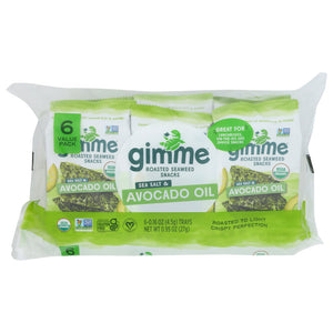 Gimme - Seaweed, Sea Salt Avocado Oil Organic, 0.95 Oz | Pack of 8