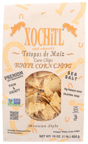 Xochitl - White Corn Chips Organic, 16 oz | Pack of 9