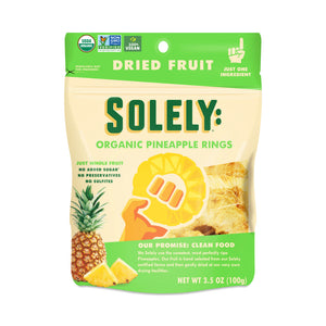SOLELY - Dried Pineapple 3.5OZ ( Pack of 6)