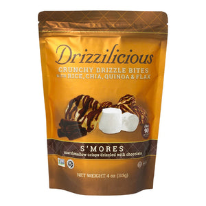 DRIZZILICIOUS - Rice Crisp Mini S'mores 4OZ ( Pack of 6)