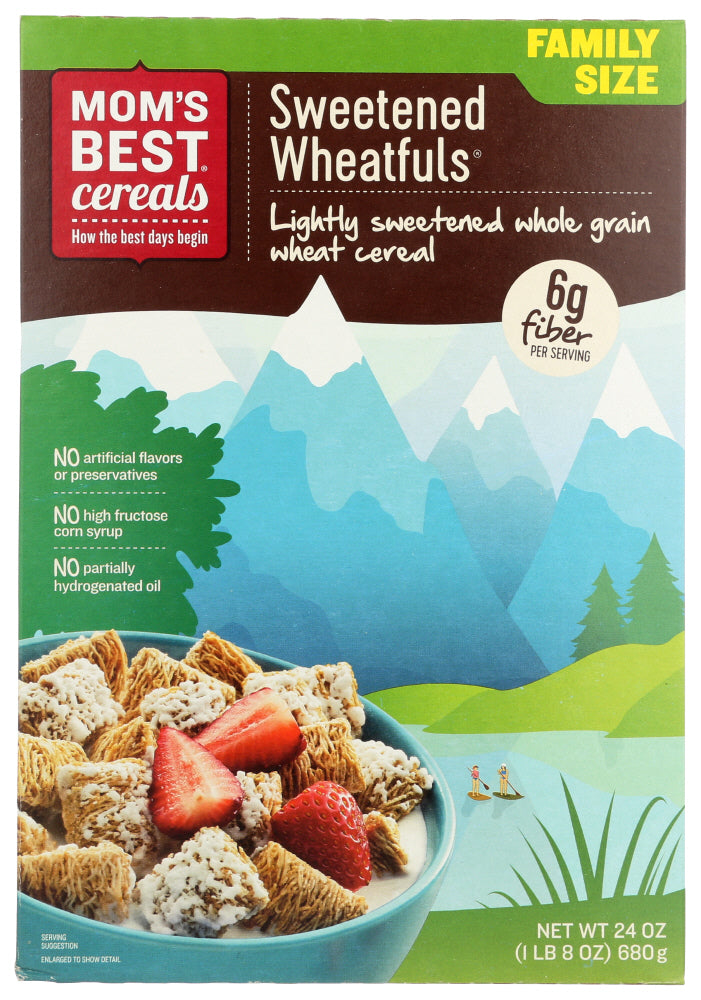 Moms Best Cereal Sweetened Wheatfuls 24 Oz - Pack of 12