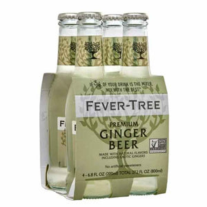 Fever Tree - Premium Ginger Beer 4-Pack, 27.2 fl oz | Pack of 6