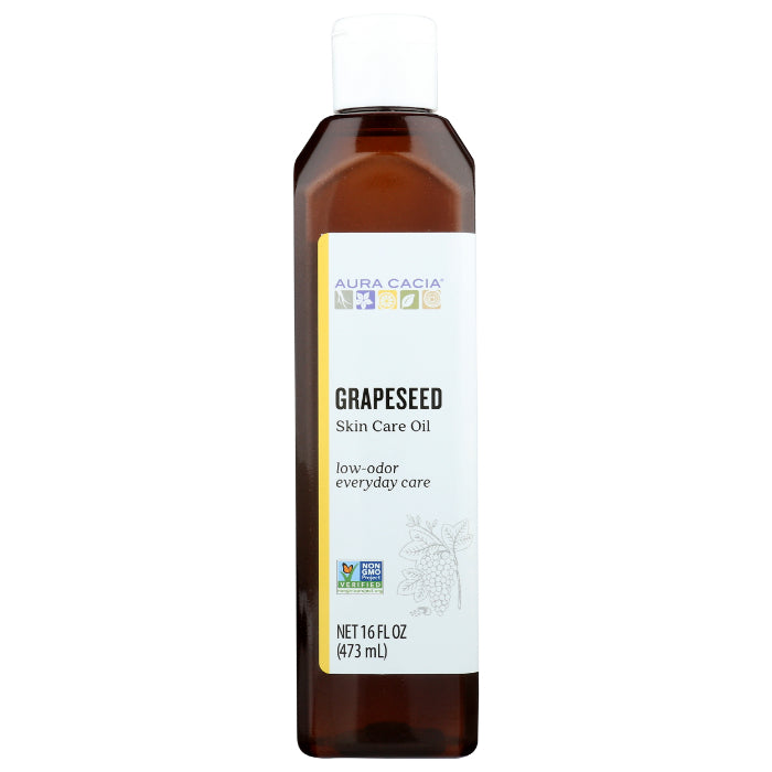 Aura Cacia - Skin Care Oil Grapeseed, 16 Oz (Pack of 1)