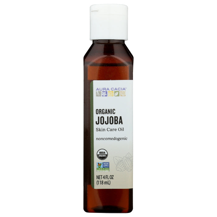 Aura Cacia - Skin Care Oil Jojoba Organic, 4 Fl Oz (Pack of 1)