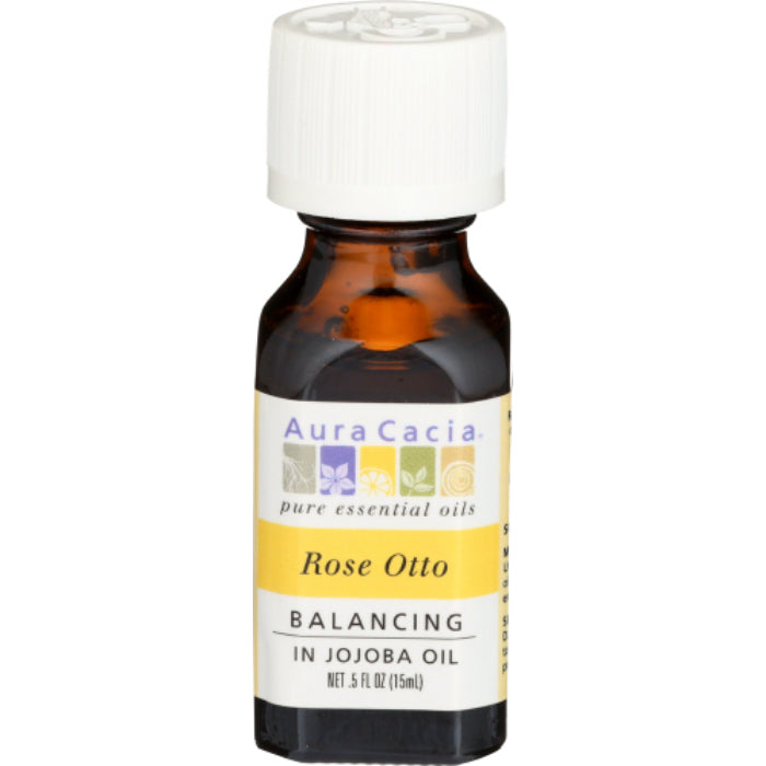 Aura Cacia - Precious Essential Oil Rose Otto, 0.5 Oz - Pack of 1