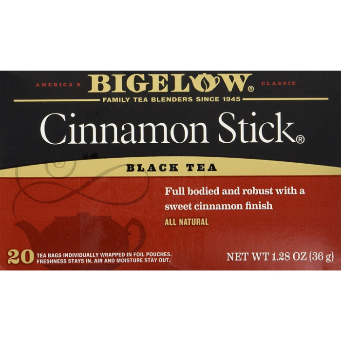 Bigelow - Tea Cinnamon Sticks, 20 Bags, 1.28 Oz | Pack Of 6