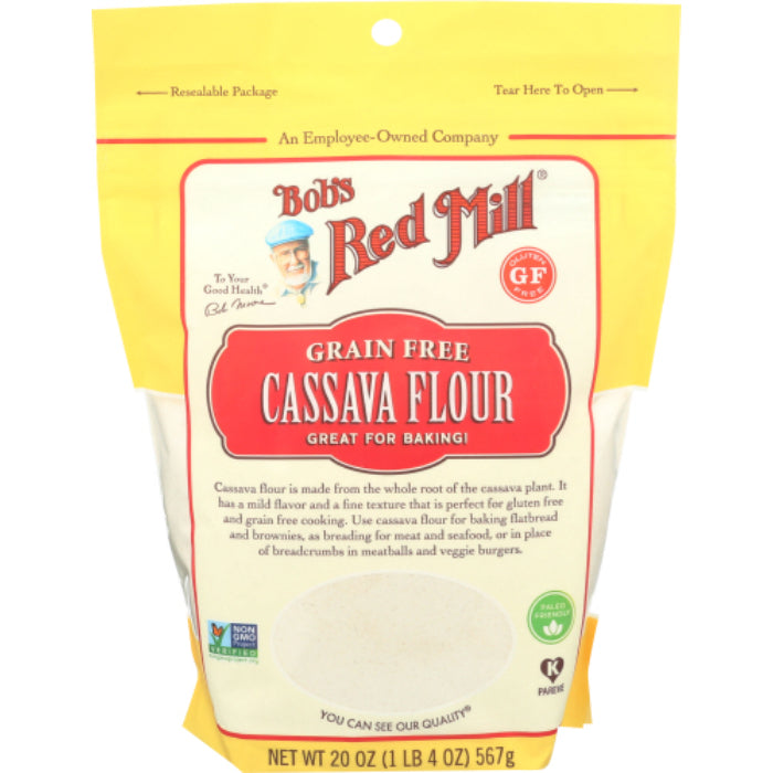 Bob's Red Mill - Flour, Cassava, 20 Oz | Pack of 4