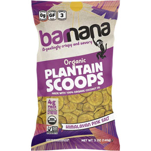 Barnana - Organic Himalayan Pink Salt Plantain Chips, 5 Oz | Pack of 6