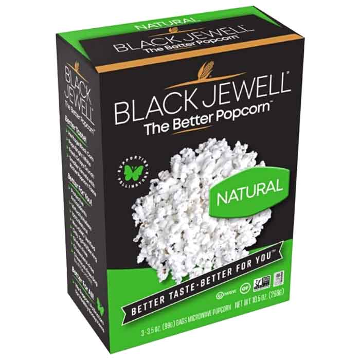 Black Jewell - Microwave Popcorn Natural, 6pk, 21oz