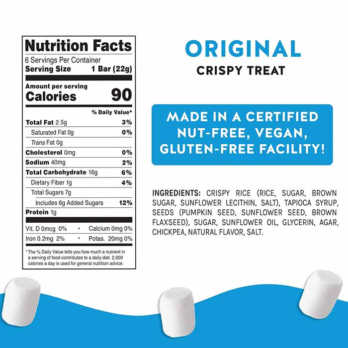 Blake's Seed Based - Rice Crispy Treats Original, 4.68oz - back