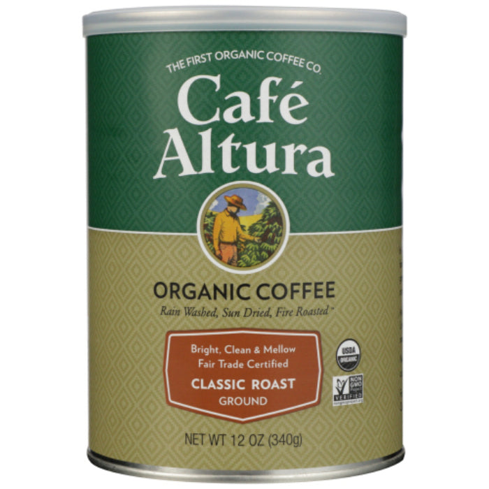 Cafe Altura - Organic Roast Coffee Ground Classic, 12 Oz