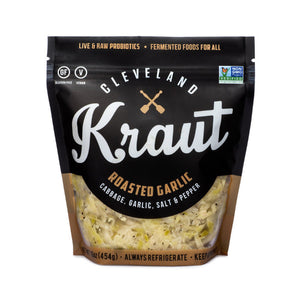 Cleveland Kitchen - Sauerkraut Roasted Garlic, 16 Oz | Pack of 6