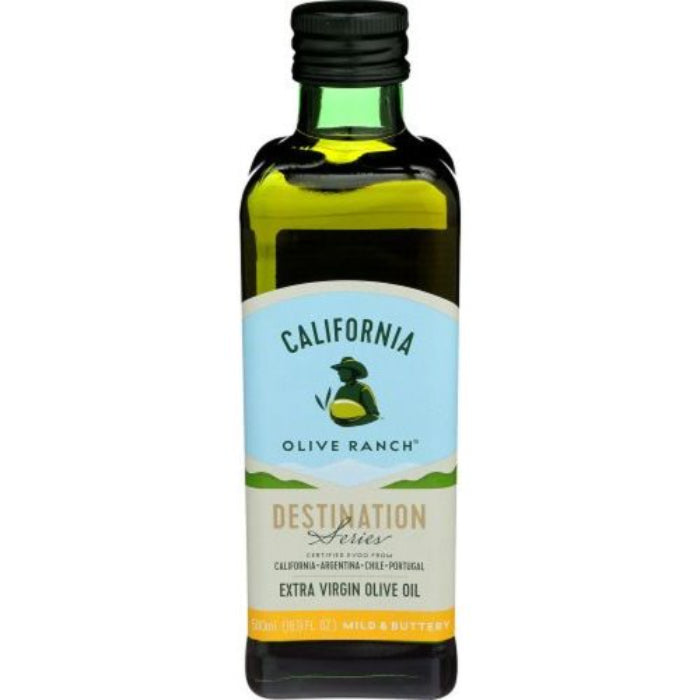 California Olive Ranch - Global Mild Extra Virgin Olive Oil, 500 Ml, 16.9 Fl Oz | Pack of 6