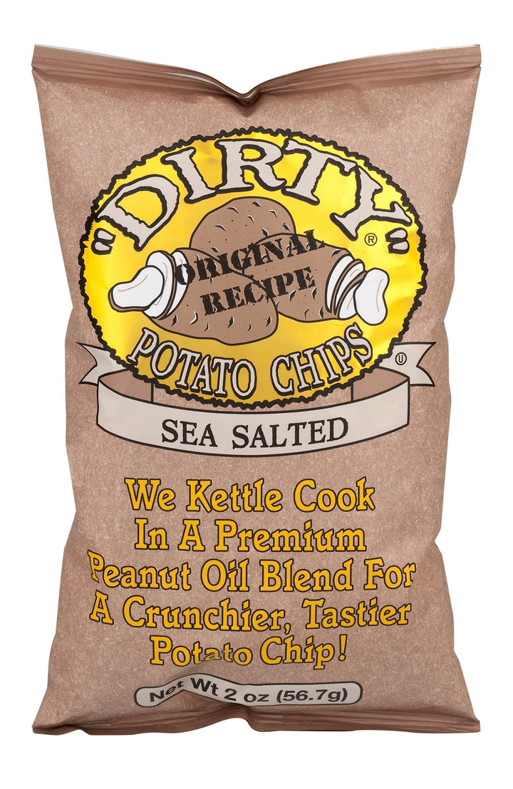 Dirty Potato Chip - Potato Chip Sea Salted, 2 Oz | Pack of 25