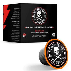 Death Wish Coffee - Single-Serve Coffee Pods, 36 Count | Pack of 2