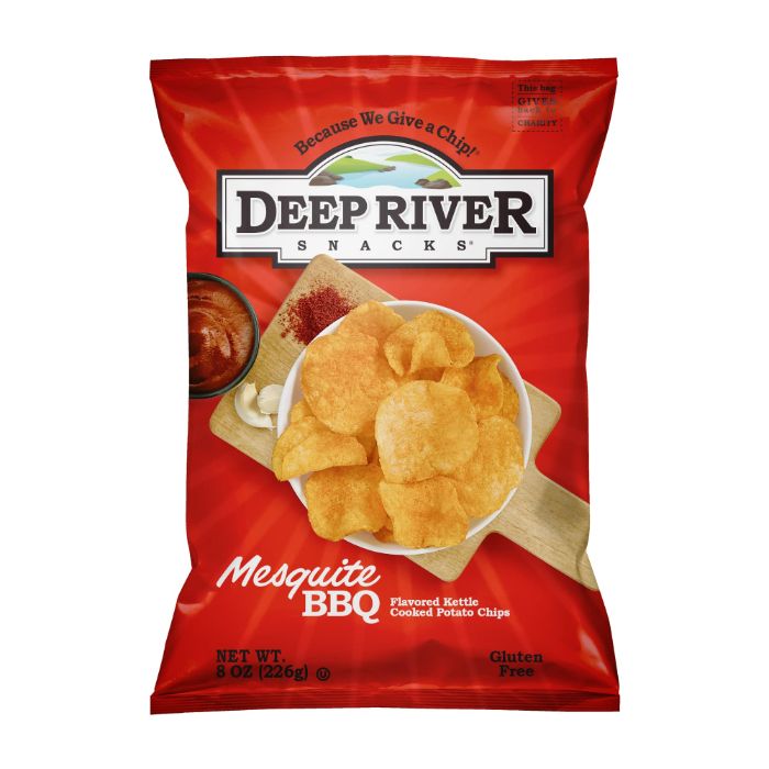 Deep River - Kettle Mesquite BBQ Chips, 8 Oz | Pack of 12