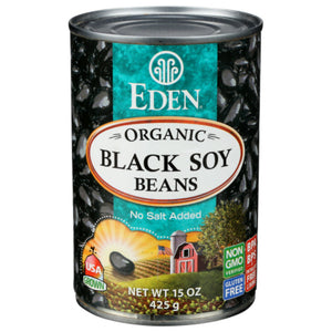 Eden Foods - Organic Black Soy Beans No Salt, 15 Oz | Pack of 1