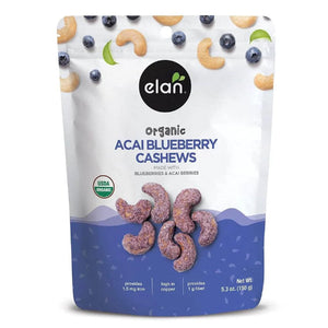 Elan - Cashews Blueberry Acai Organ 5.3 Oz - Pack Of 8