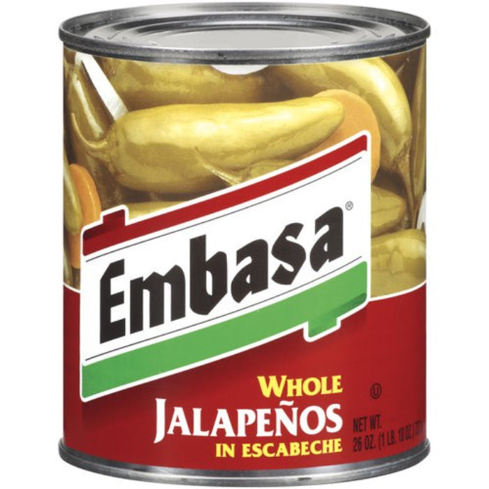 Embasa - Pepper Jalapeno Whl 26 Oz - Pack of 6