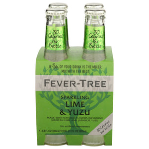 Fever Tree - Sparkling Lime and Yuzu Soda, 27.2 fl oz | Pack of 6